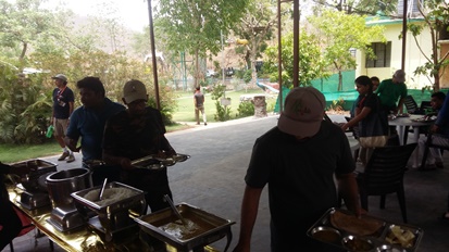 Naturalists at lunch